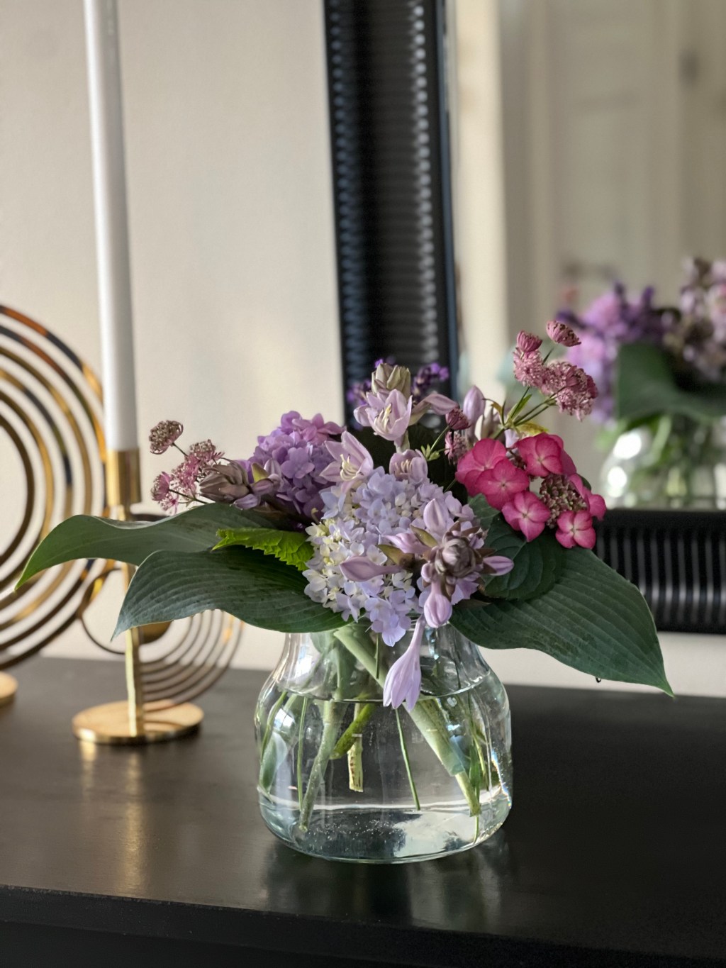 Dagens skörd av blomster från min&nbsp;trädgård